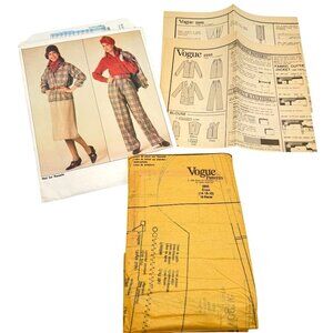 Vogue Pattern #0995 Misses Jacket Skirt Pants Blouse Size 14 16 18 Uncut